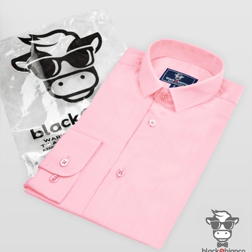 Black N Bianco Signature Boys' Button Down Dress Shirt In Light Pink Size 12 NWT - Picture 3 of 11